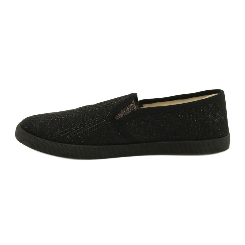 Sabatina Slip-on tenisice crne svjetlucave DMC-15 crna 1