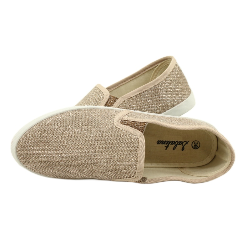 Sabatina DMC-15 zlatne slip-on tenisice zlatna 4