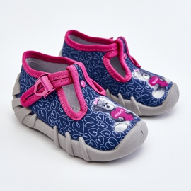 BEFADO S.A. Cipele Papuče Befado Bear 110P469 Mornarsko-ružičasta mornarsko plava 1