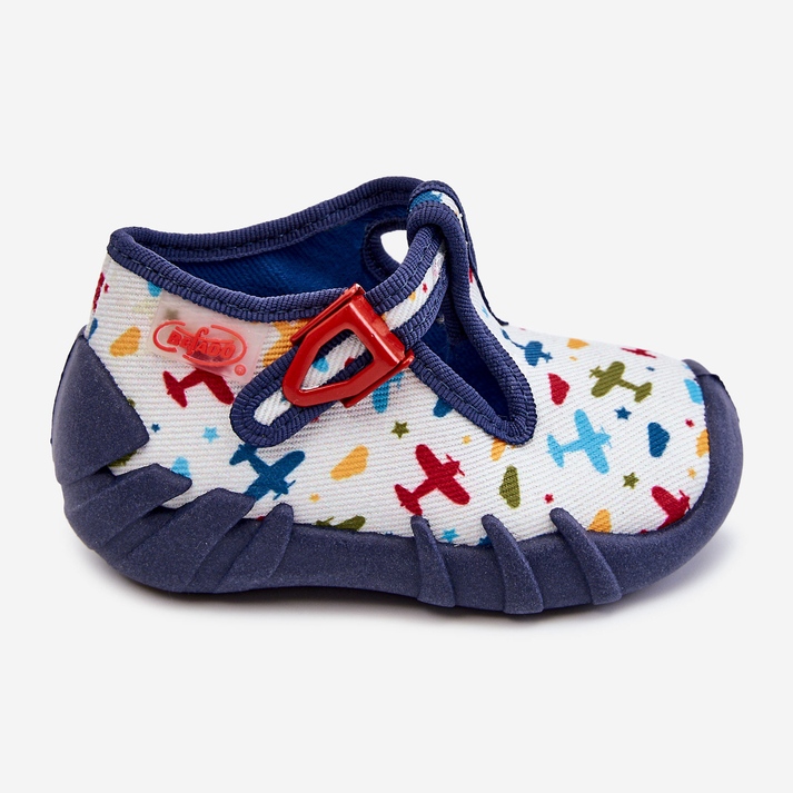 BEFADO S.A. Cipele Papuče Befado Planes 110P463 Bijela i tamnoplava mornarsko plava 2