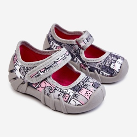 BEFADO S.A. Balerinke papuče Befado Kotki 109P261 Siva 2