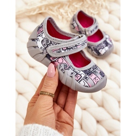 BEFADO S.A. Balerinke papuče Befado Kotki 109P261 Siva 1