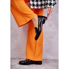 Vinceza Moderne kožne mokasine crni trine crna 2