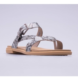 Crocs Tulum Toe Post Sandala W 206108-15W bež smeđa 1