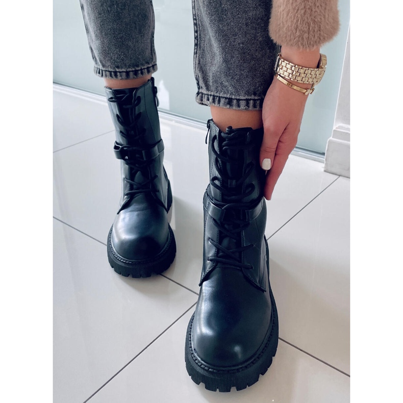 BM Čizme na vezanje Barkley Black crna 1