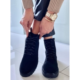 PA1 Gaten crne antilop čizme na vezanje crna 2