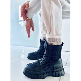 PA1 Ravne čizme na vezanje Barkin Negro crno 1