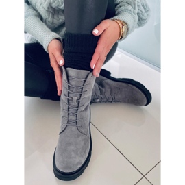 PA1 Lavey sive antilop čizme na vezanje siva 1