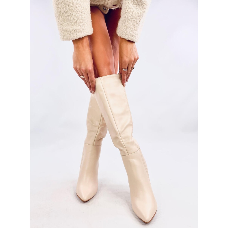 Klasične Tiffany Beige visoke pete bež 1