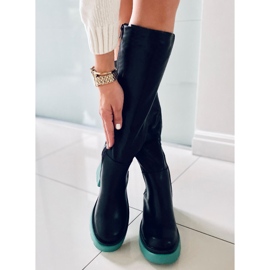PA1 Čizme s potplatima u boji marke Woods BLACK/BLUE crno plava 1