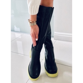 PA1 Čizme s potplatima u boji iz Woodsa BLACK/GREEN crna 1