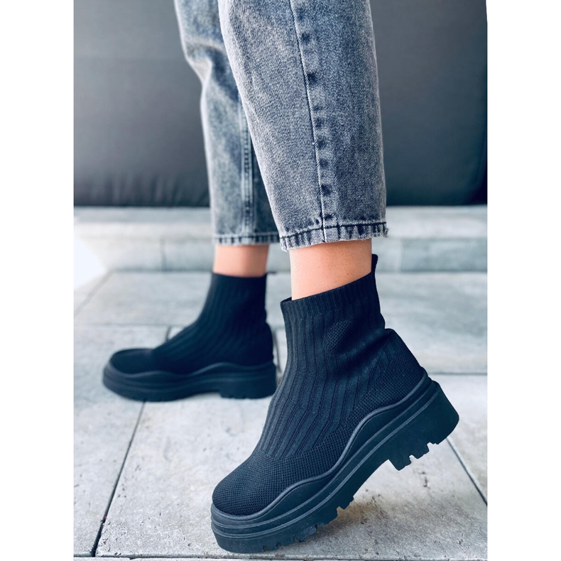 PA1 Silva CRNE + CRNE cipele gležnjače crno 1