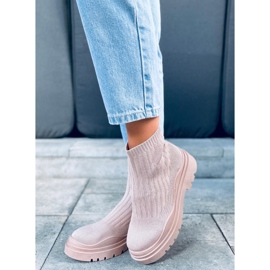 PA1 Silva NUDE + NUDE gležnjače bež ružičasta 1