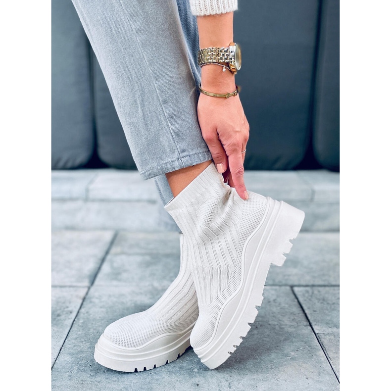 PA1 Čarape visokog gležnja Silva bež 2