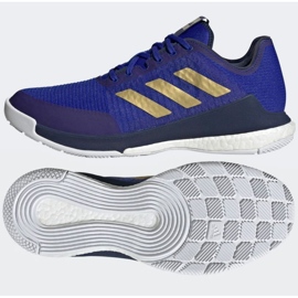 Tenisice za odbojku adidas CrazyFlight Mid M HQ3488 plava plava 1