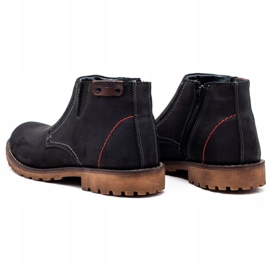 Olivier Muške čizme 815 crne kožne cipele crno 4