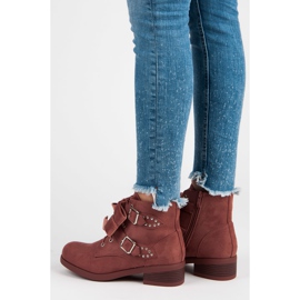 Ideal Shoes Čizme s mašnama ružičasta 2