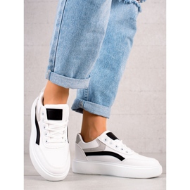 Weide Ležerne cipele na platformi bijela 1