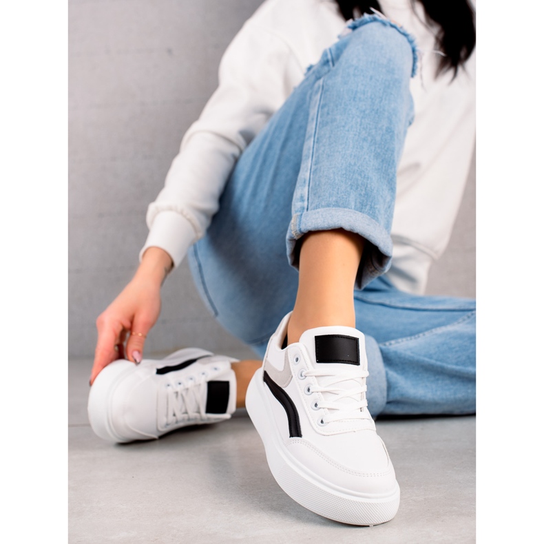 Weide Ležerne cipele na platformi bijela 2