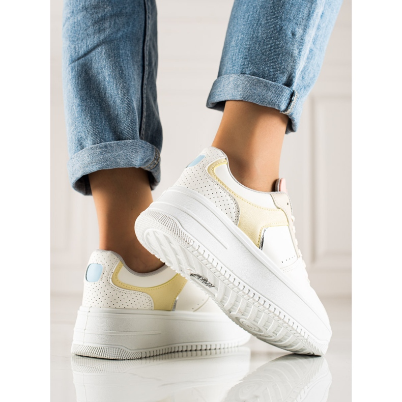 TRENDI Šarene moderne tenisice bijela raznobojna 1