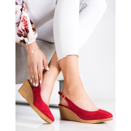 Goodin Udobne klinaste pumpe crvena 2