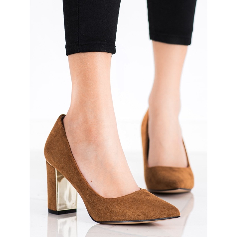 Goodin Elegantne pumpe na štiklama smeđa 1