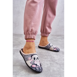BEFADO S.A. Papuče Befado Panda Sa Srcem 155D209 Siva 2