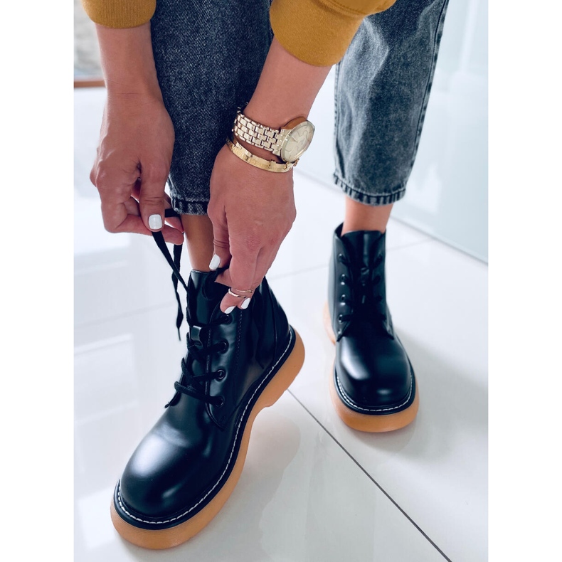 BM Gaia BLACK + Y martensiaki čizme crna 2