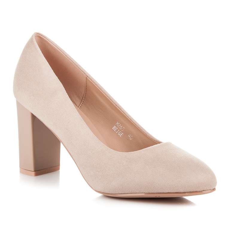 Seastar Pumpe s lakiranim stupom smeđa 1