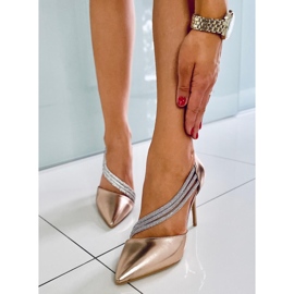 Lucille Champagne asimetrične pete ružičasta 1