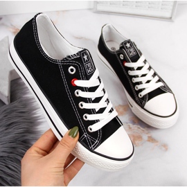 News Crne tekstilne niske tenisice NOVOSTI crna 2