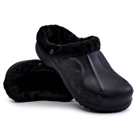 PM2 Muške tople Crocs tobogani Black Calmo crno 3