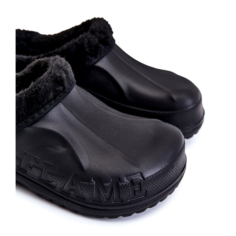 PM2 Muške tople Crocs tobogani Black Calmo crna 2