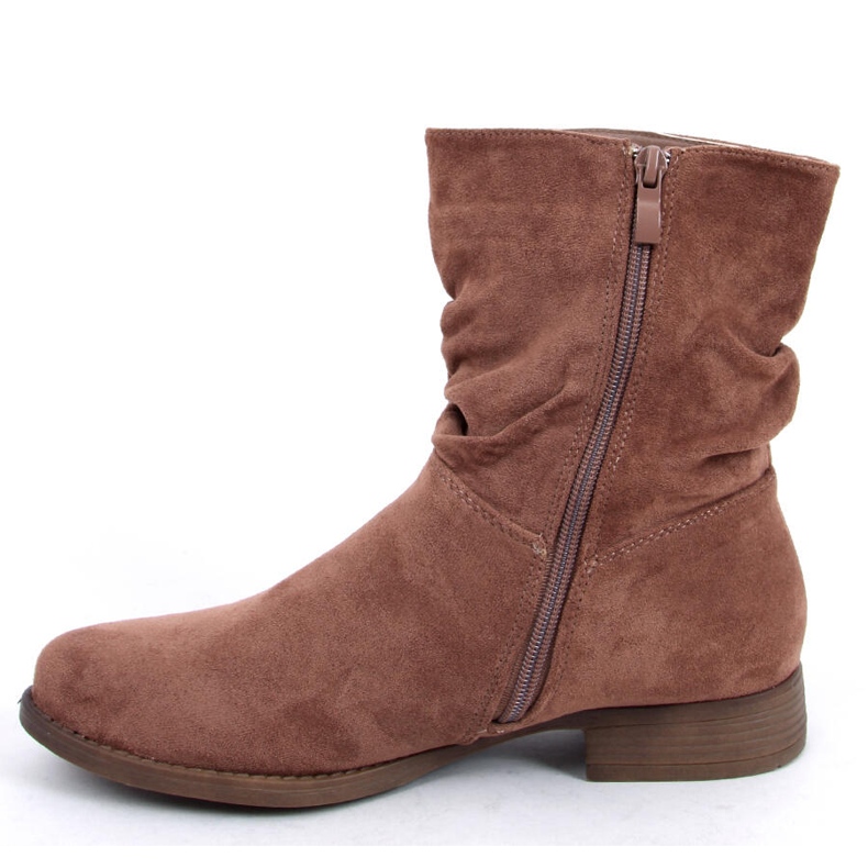 BM Ravne čizme Wever kaki od brušene kože smeđa 1