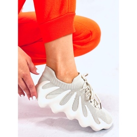 BM Eaton Beige tenisice s čarapama bež 2