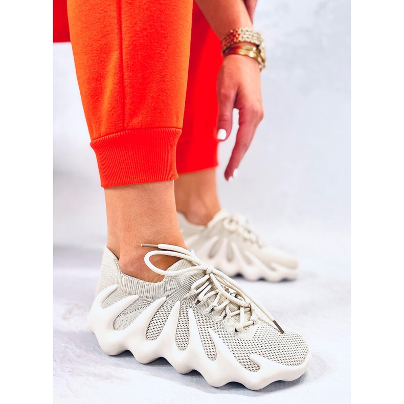 BM Eaton Beige tenisice s čarapama bež 1