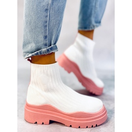 BM Elastične gležnjače Withers WHITE/PINK bijela ružičasta 1