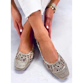 BM Ažur balerinke Sarita Gold zlatni 1