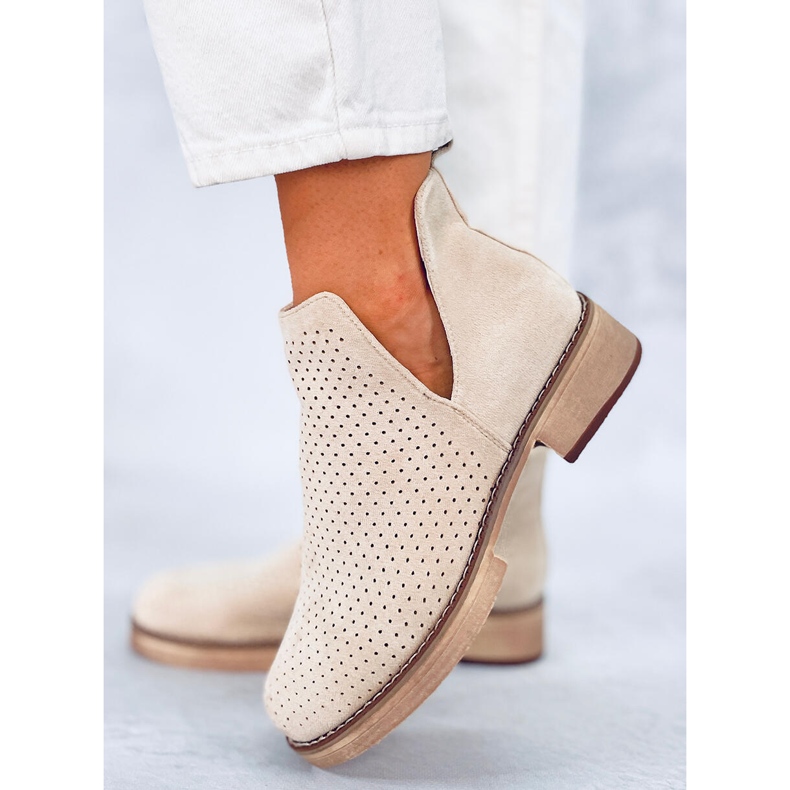 BM Proljetne otvorene čizme Neve Beige bež 1