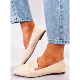 Class Beige klasične natikače od brušene kože bež 1