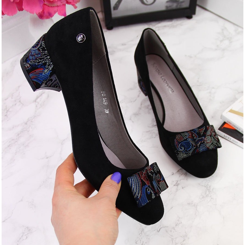 Crne cipele na ukrasnoj mašni Sergio Leone crna 2