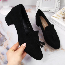 Ženske brogove od crne antilop kože iz Sergio Leonea crna 1