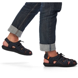 Rieker 22021-14 tamnoplave sandale za muškarce plava 1