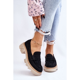 PM1 Ženske mokasine Cipele s ravnom petom crne Fletcher crno 2