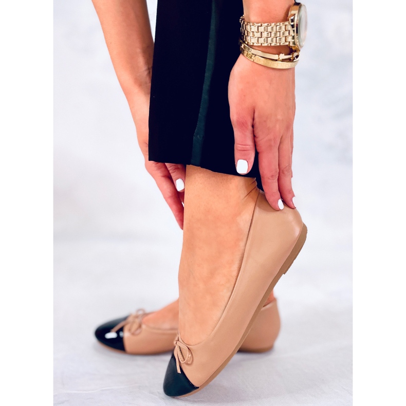 BM Gemma Nude ženske Chanel balerinke bež 1