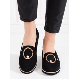 BM Ženske mokasine Shelovet crne antilop kože crno 2