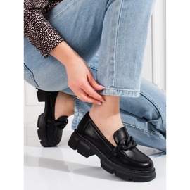 Goodin Shelovet ženske natikače s crnim lancem crno 1