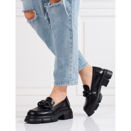 Goodin Shelovet ženske natikače s crnim lancem crna 2