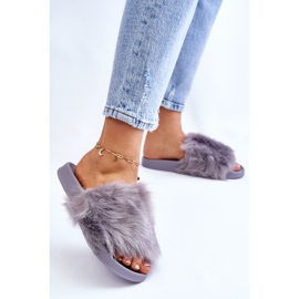 PM1 Sive Allyson gumene japanke s krznom siva 2