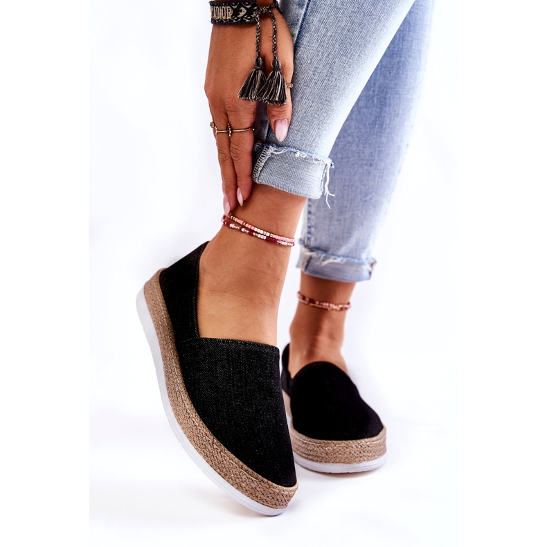 Ženske tenisice Slip On Big Star KK276008 crne crna 1